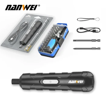 NANWEI Мини-набор от електрически отвертки, Умна безжична електрическа отвертка, USB акумулаторна