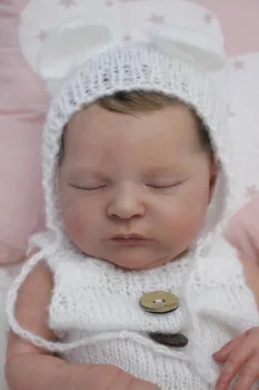 NPK 19 инча Laura Reborn Baby Doll Размер на Новородено Бебе е Вече Готов 3D Кожа Ръчно изработени, по-Подробна Картина Видими Вени На Кожата