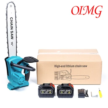 OIMG 16-Инчовата Бесщеточная Електрически Трион Акумулаторна Резачка Акумулаторни Инструменти За Изрязване на Graden За Makita 2pcs 18V Батерия
