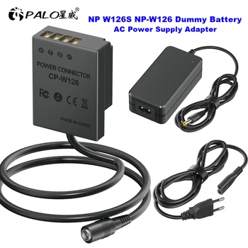 PALO NP-W126 NP W126S NP-W126 Фиктивен Батерия, захранващ Адаптер за променлив ток за Fujifilm X100V X100F X-H1 X-Pro3 2 X T3-T2 T30 S10 T200
