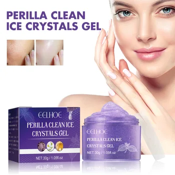Perilla Clean Ice Crystals Гел, Нежен Успокояващ И Възстановяващ Почиства Порите, Избелва Тъмни Петна От Акне Освежаващ Избелващ Хидратиращ Гел За Кожата