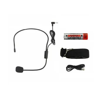 Rolton K500 Bluetooth високоговорител Микрофон Усилвател на глас Усилвател Мегафона Високоговорител за обучение екскурзовод черен