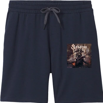 SABATON-Герои-пауър-метъл група Accept-Powerwolf, къси панталони за мъже - Щампи:летни мъжки уникални памучни шорти за почивка