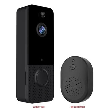 SEWS-Интелигентна камера за видеодомофон Безжичен визуален звънец с променлив звук Двустранен камера за Дистанционно управление за домашен монитор