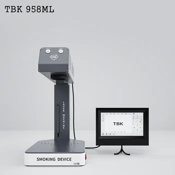 TBK 958ML Мини лазерна машина 6 W 220 v/110 с автоматично фокусиране за мобилен телефон, задната стъклена рамка, Гравьор за отстраняване на маркировка