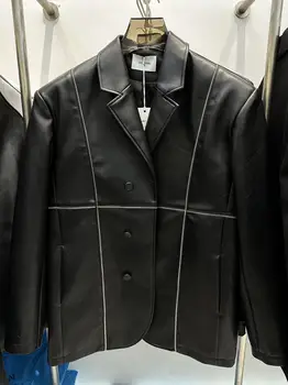 TD9030 Модерен мъжки палта и якета 2023 за модния подиум от полупрозрачен жаккардовой окото, новият годишен свободен костюм в китайски стил дантела