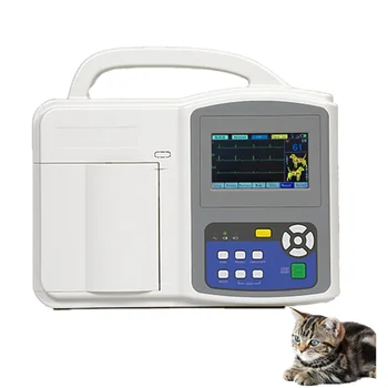 Un-8003V висококачествена и евтина цена Медицински Електрокардиограма ЕКГ с 3-канален цифров ветеринарна машина