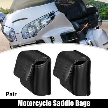 X Autohaux, 1 чифт мотоциклетни седла, чанти за Honda Goldwing GL 1800 F6B, Водоустойчив трактор преглед чанти от изкуствена кожа, странични чанти