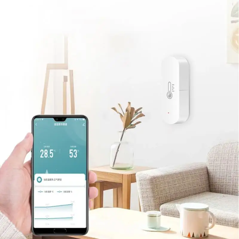 1 ~ 5ШТ Sasha WiFi Сензор за температура И влажност на въздуха, монитор приложение Smart Life, интелигентен дом, Работа с Алекса Google Home hub не се изисква