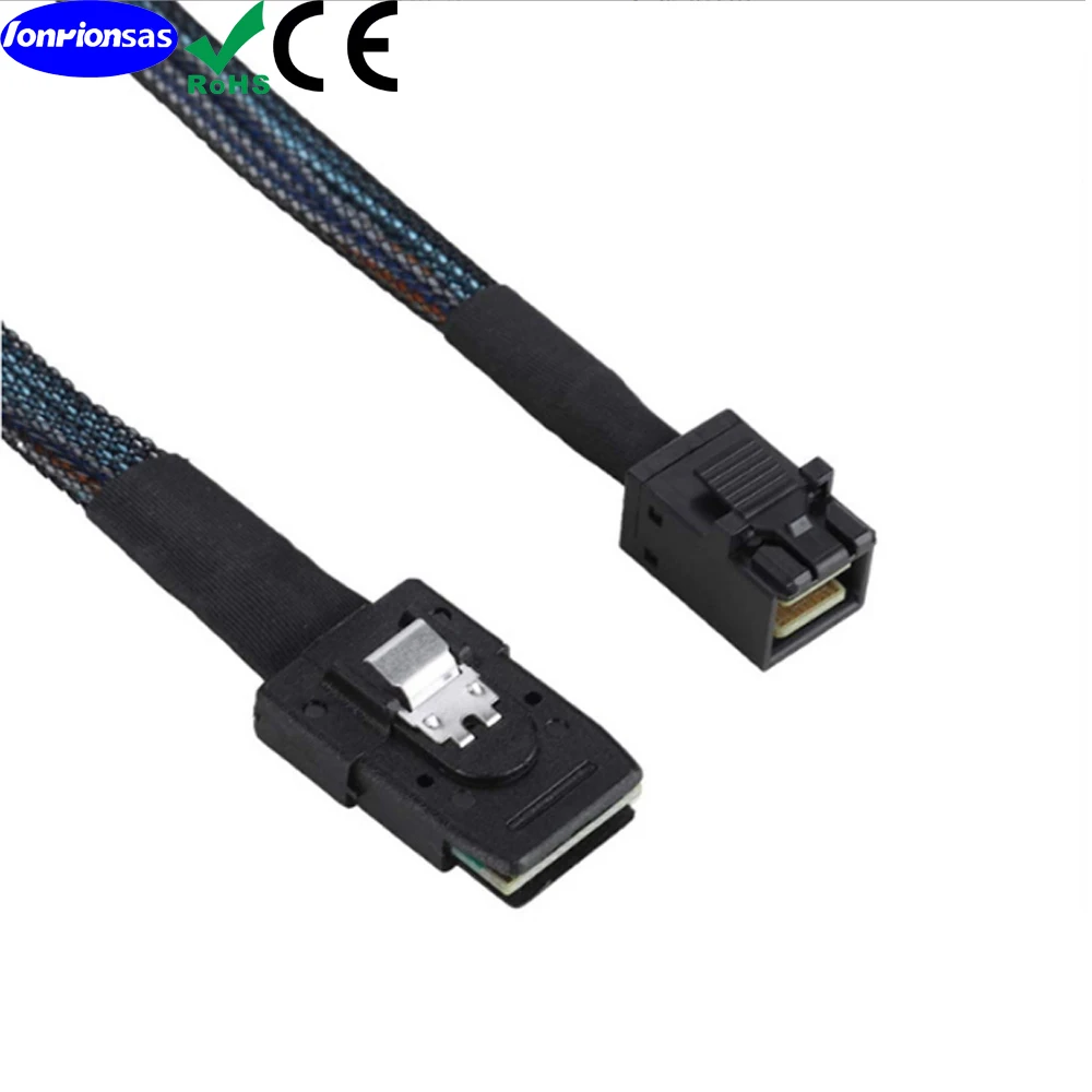 12G Вътрешен кабел Mini SAS HD СФФ-8643-СФФ-8087 (36Pin) 100 Ома