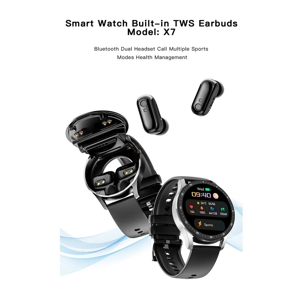 2023 Нови Слушалки Amazfit Headset Watches Две в едно Безжична Bluetooth-Умни Часовници За Мъже За Huawei, Xiaomi Apple Smart Watch За жени