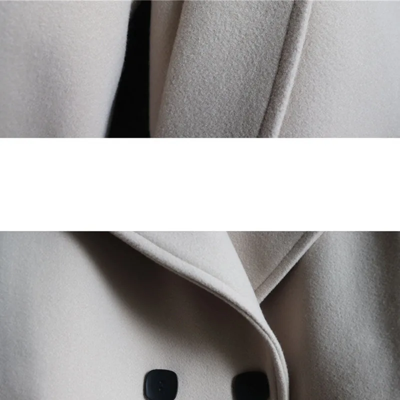 2023 Ново есенно-зимния вълна палто, Женски Кратък Тънък Модерен Двубортный костюм, яката жилетка, яке, Дамски връхни дрехи ERR