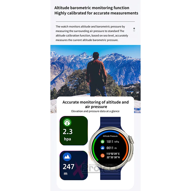 2023 Смарт часовник с кръгла екран Z78 Ultra Smartwatch За Мъже и Жени, Фитнес тракер, Компас, NFC, следи кръвното налягане за Android и IOS