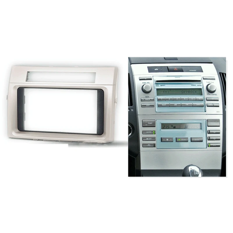 2DIN Авто CD/DVD-радиоприемник, настроен на броня за TOYOTA Corolla Verso 2004-2009 Стерео таблото, заобиколен от панела за настройка на лентата