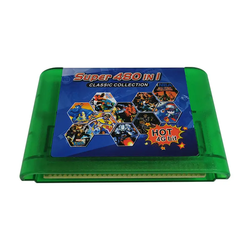 480в1 16 Битова игрална карта MD за Sega Mega Drive и за оригинална конзола