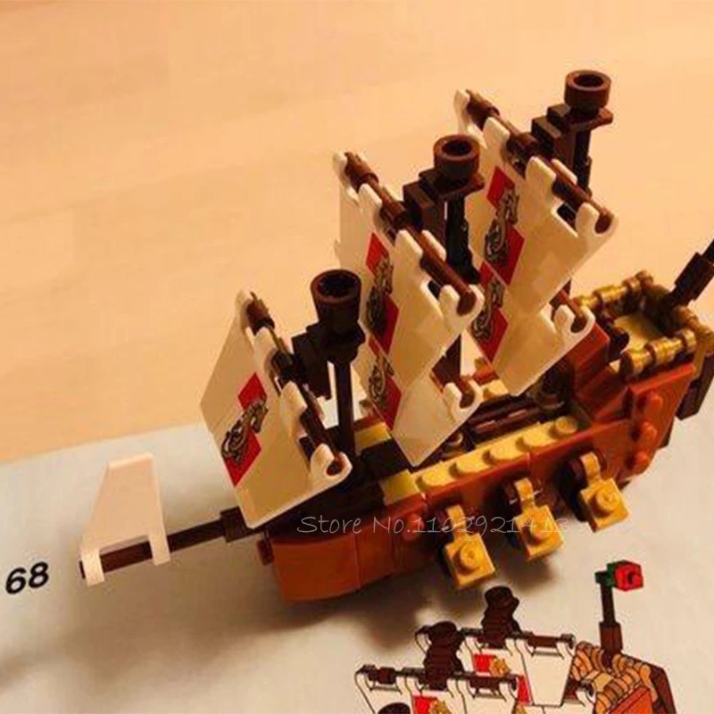 960 Бр 21313 Кораб В Бутилка Че Плаващите Лодки Строителни Блокове Тухли Лепинблоки Детски Образователни Играчки За Коледни Подаръци За Момчета