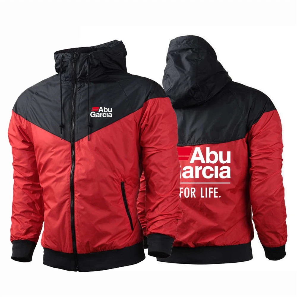 Abu Garcia For Life Печат Мода 2023 Нова мъжко яке-Ветровка с цип Hoody Красив монтиране пуловер с качулка Палто