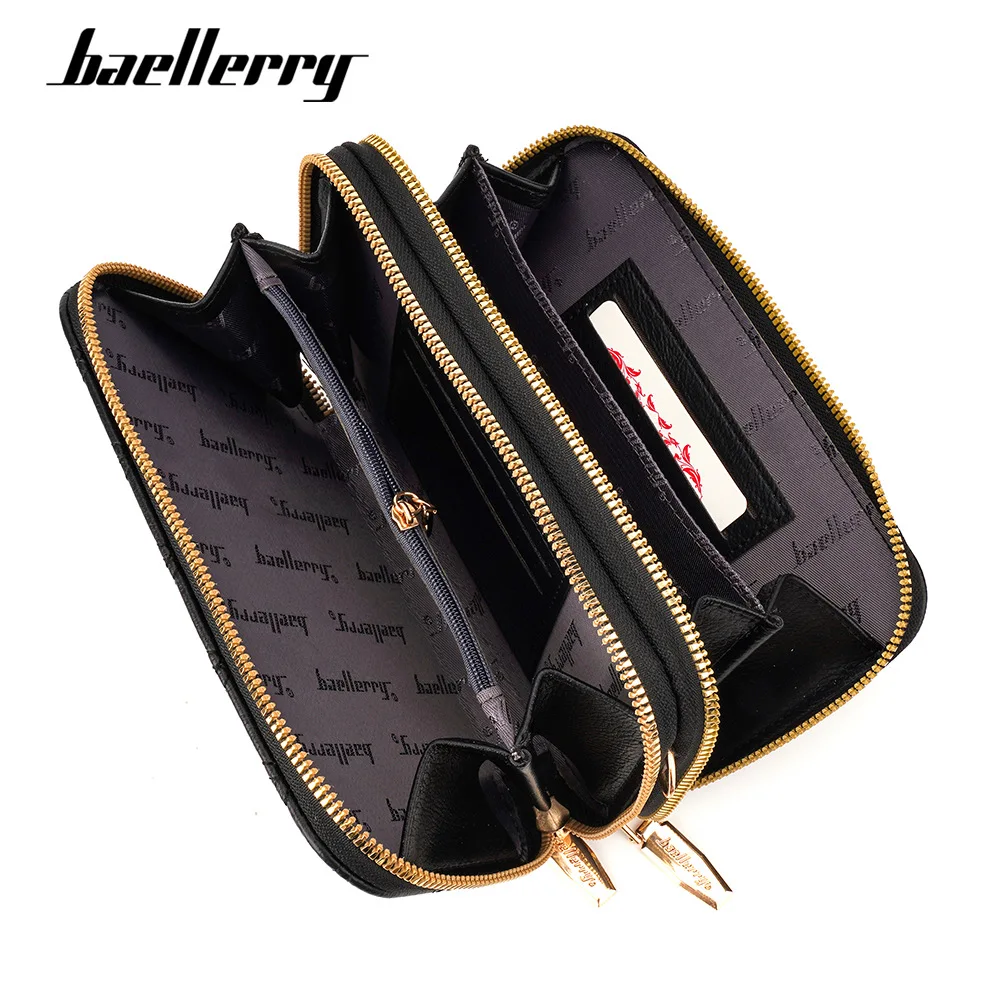 Baellerry Нова чанта за телефон, дамски портмонета, чанти през рамо, качествени чанти за двоен цип, Дамски портфейл-клатч голям капацитет