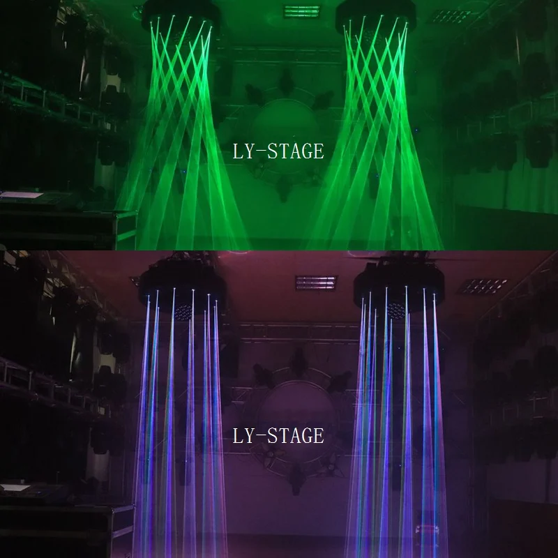 Dj Night Club Матричен Rgb лазер с Мощност 12x2 W С led Вентилатор И Футляром за носене