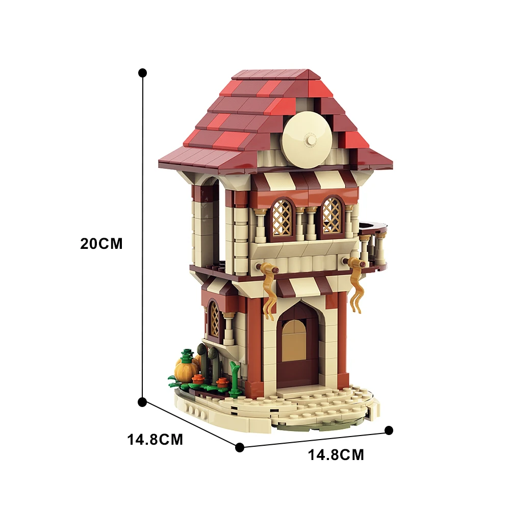 Gobricks MOC Warriors, Набор от градивни блокове за дома, селска къща, средновековна архитектура, модел 
