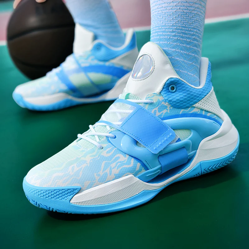H-G869 New Pro. Мъжки баскетболни маратонки с възглавници, спортни обувки за тренировка във фитнес зала, подходяща за чорапи мъжки обувки за баскетбол ForMotion