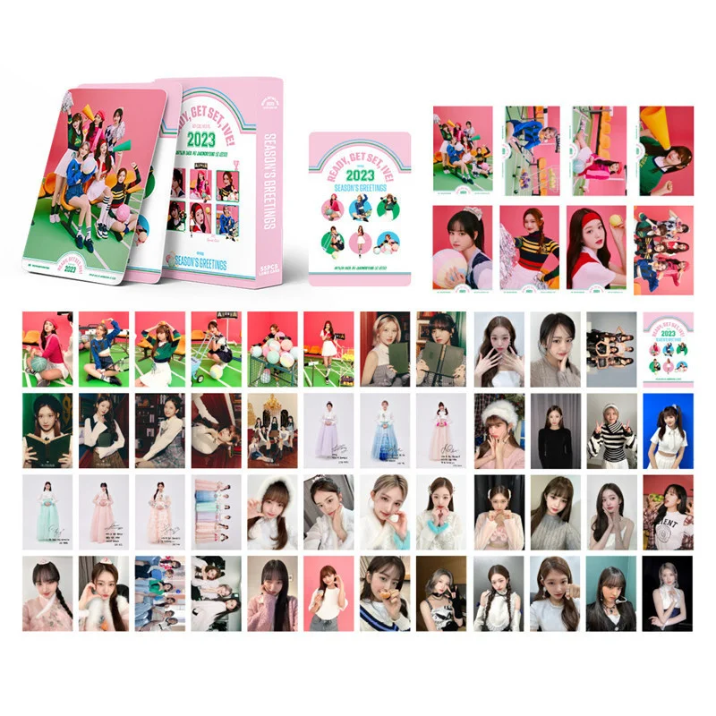 Kpop АЙВ Картички Lomo 2023 Love Dive Нов Албум АЙВ Kawaii Idol Фотокарточки За феновете на K-pop Подарък 55 бр.