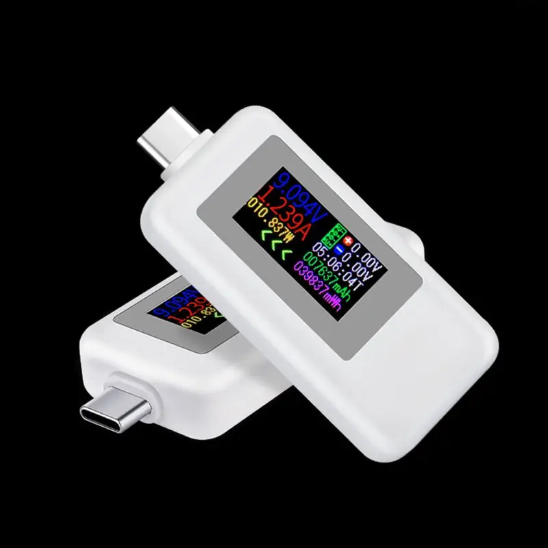 KWS-1902C Type-C Цветен дисплей USB-тестер за измерване на ток, детектор за зареждане на батерията на мобилния
