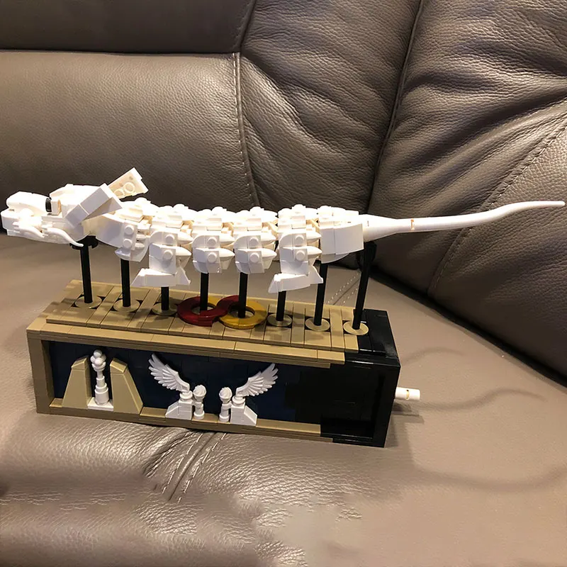 MOC Flight of The Luck Dragon Модулни механични градивни елементи в стил Танци Змии, модел на енергиен блок за деца, детски играчки