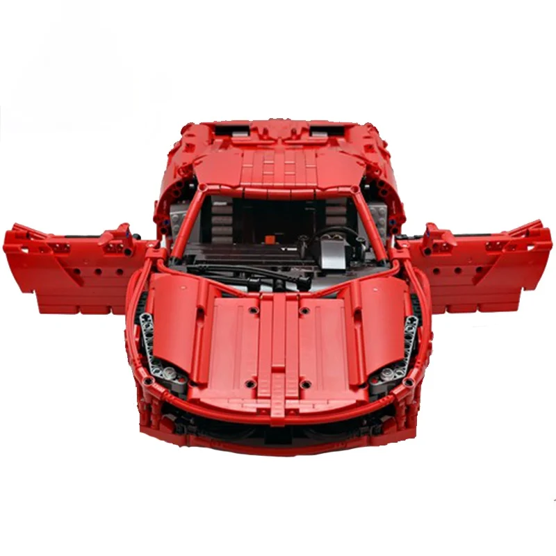 Moc Магистралата Автомобил с Високо Качество Гореща Модел за Монтаж на MOC V10 458 Строителни Блокове на Детски Кола Играчки САМ Забавни Подаръци