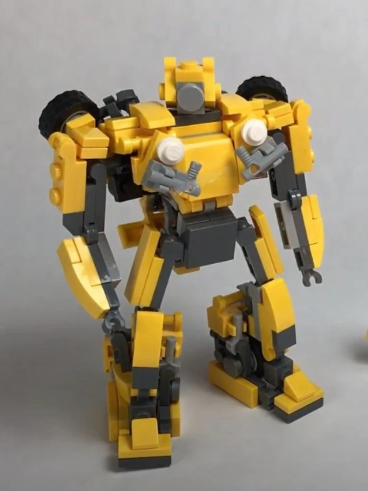 MOC Творческа Трансформация на Блок Робот Bumblebee Пъзел за Сглобяване Модел Играчки Детски Хоби Коледни Подаръци За Рожден Ден