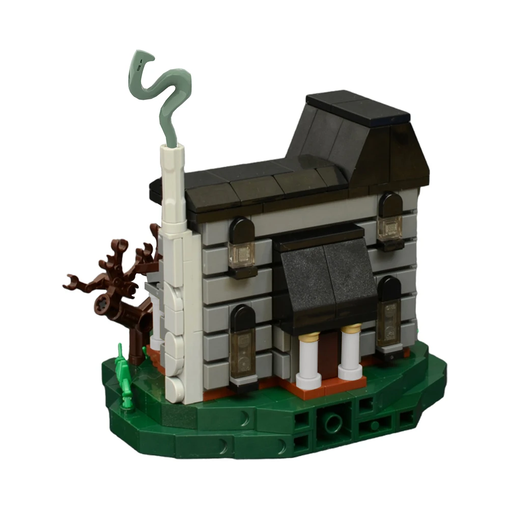 MOC Хелоуин Трик Скелет Кошмарно къща Тиква Град-призрак Строителни блокове Набор от Играчки с духове Коледни Подаръци