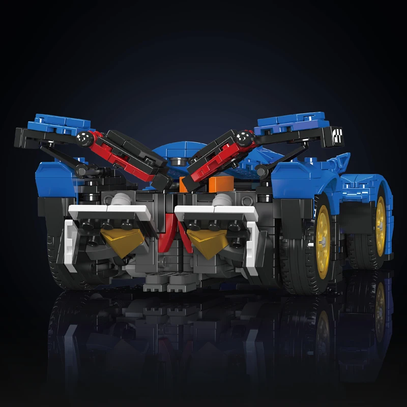 Mould King 10061 Технически кола играчки MOC 2 в 1, робот трансформатор и спортен, състезателен автомобил, градивен елемент, тухли, детски коледни подаръци