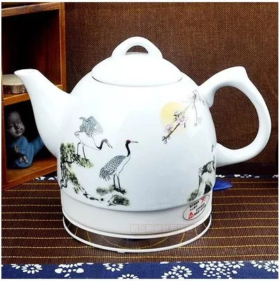 YT-1202 Керамични електрически чайник, порцелан чайник на синьо-бялата порцеланова пяна чайник дневен кана за кунг-фу керамични електрически чайник