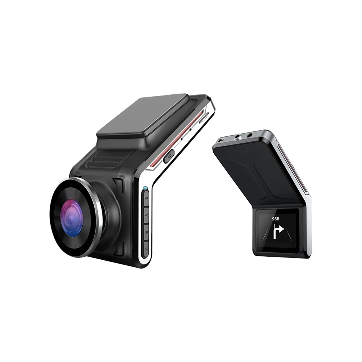 Автомобилен видеорекордер Dash Cam Отпред 1080P Нощно виждане WiFi приложение 24-часов Паркинг монитор един dashcam Авторегистратор