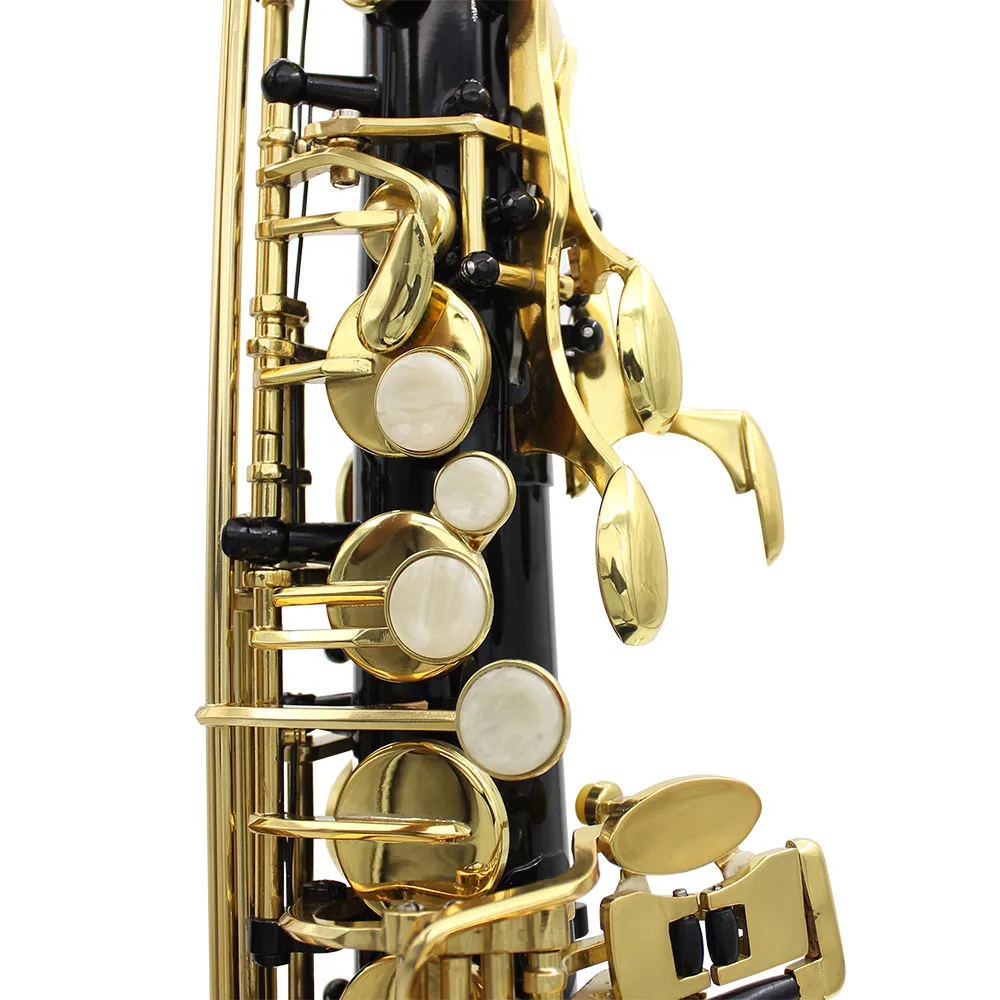 Алт-саксофон Ми-бемол с резба във вид на бели мивки за възрастни начинаещи, саксофон за изпита