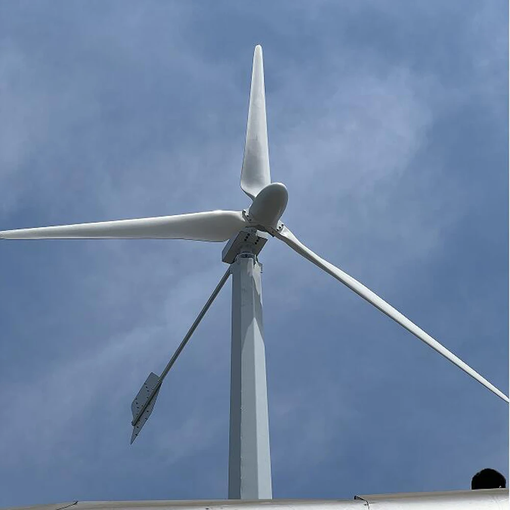 Бърза доставка на Вятърна турбина от 20 000 W 25000 W 48-220 В Хоризонтален генератор С окачване на постоянен магнит При ниско вятър