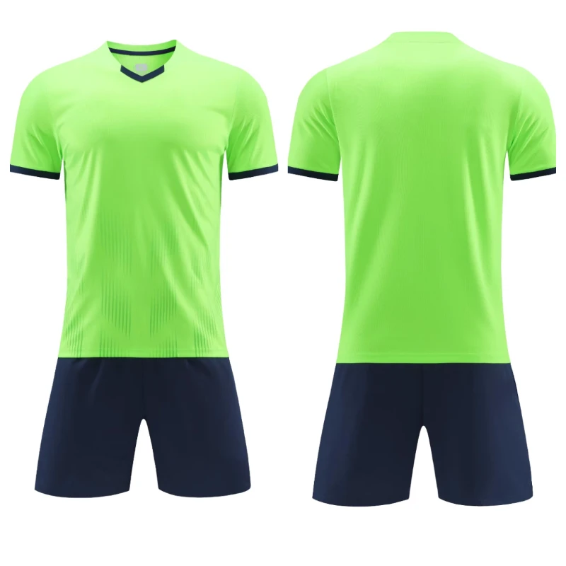 Висококачествена футболна фланелка сублимированного цветове За мъже и деца, дишащи футболен комплект от 100% полиестер 23-24, Персонализирана с лого, Тайское качество