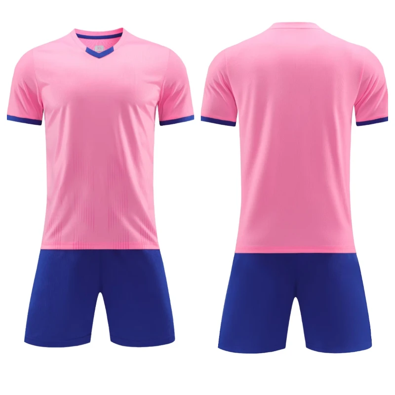 Висококачествена футболна фланелка сублимированного цветове За мъже и деца, дишащи футболен комплект от 100% полиестер 23-24, Персонализирана с лого, Тайское качество