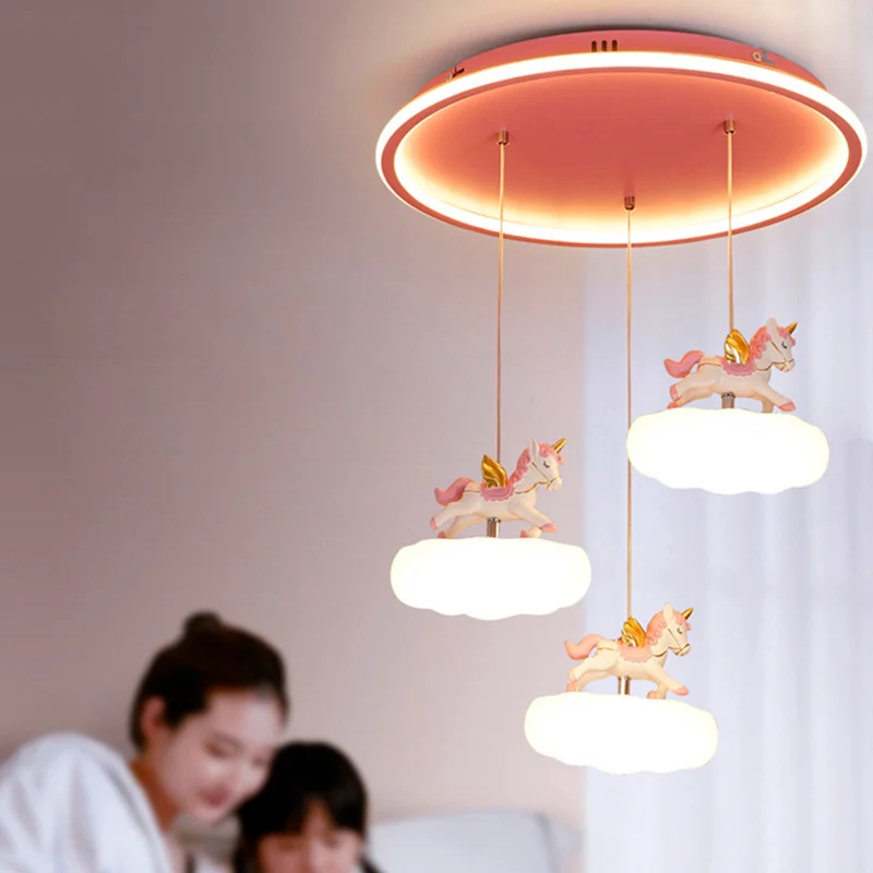 Висящи лампи Modernkids спалня декоративна Трапезария Led Тавана лампа за вътрешно Осветление с полилеи с вътрешен блясък
