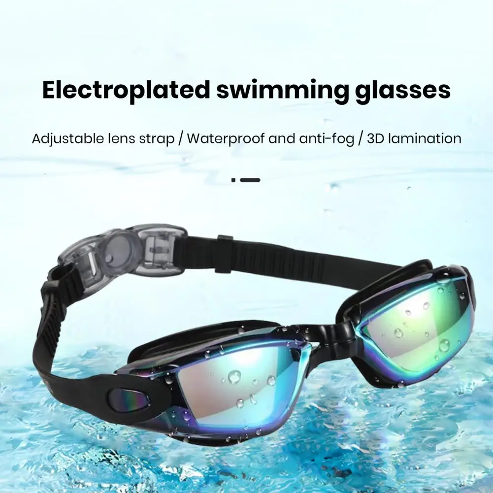 Водоустойчив очила за плуване с широки обективи, защита от uv, дизайн на контролирани каишка, идеални за очила за възрастни мъже и жени