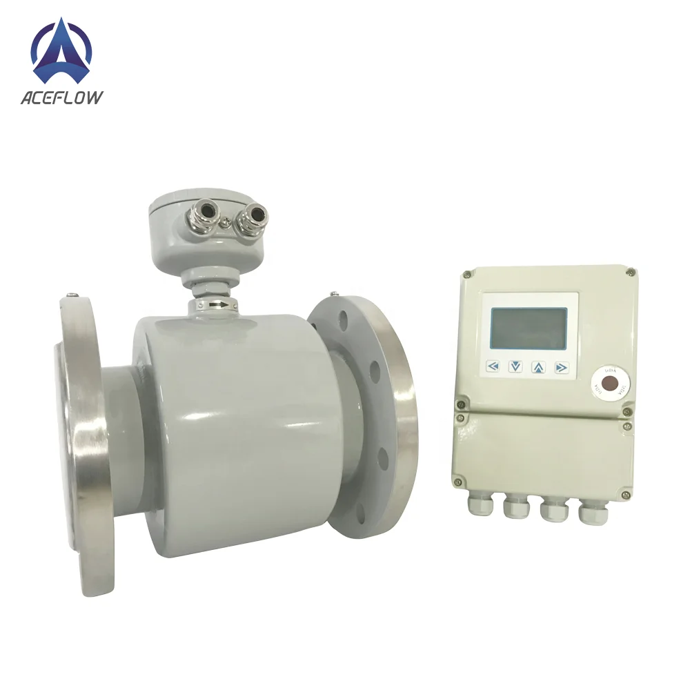 Електромагнитен разходомер на течна вода вградени и дистанционно тип модели на E-MAG