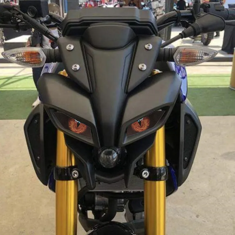 Защитен стикер за фар на мотоциклет, Обтекател, защитен стикер за фарове, защитен стикер за Yamaha MT-09 2017 модел 02