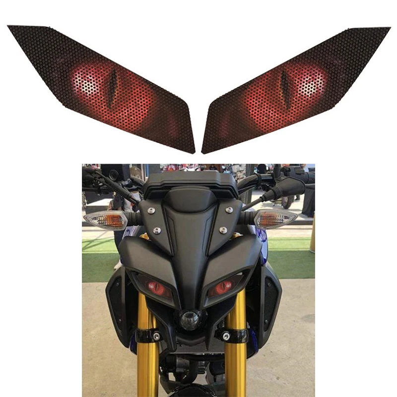 Защитен стикер за фар на мотоциклет, Обтекател, защитен стикер за фарове, защитен стикер за Yamaha MT-09 2017 модел 02