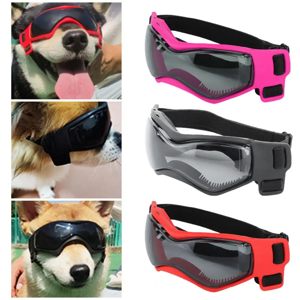 Изискани слънчеви очила за кучета С удобна защита от ултравиолетови лъчи, Дизайн на въздушния отвор за малки кученца от средни, улични готини очила
