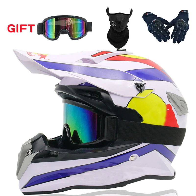 Изпрати подарък от 3 теми на мотоциклет мъжки женски каска детски офроуд каска велосипеден спускане AM DH cross каска capacete за мотокрос casco