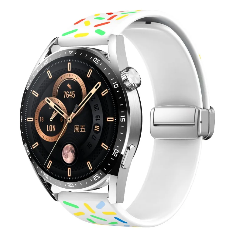 каишка за китката с магнитна ключалка 22 мм За Samsung Galaxy Watch 3 45 mm/Gear S3 Силикон За Huawei Watch 4 Pro/GT2/3 46 мм Гривна