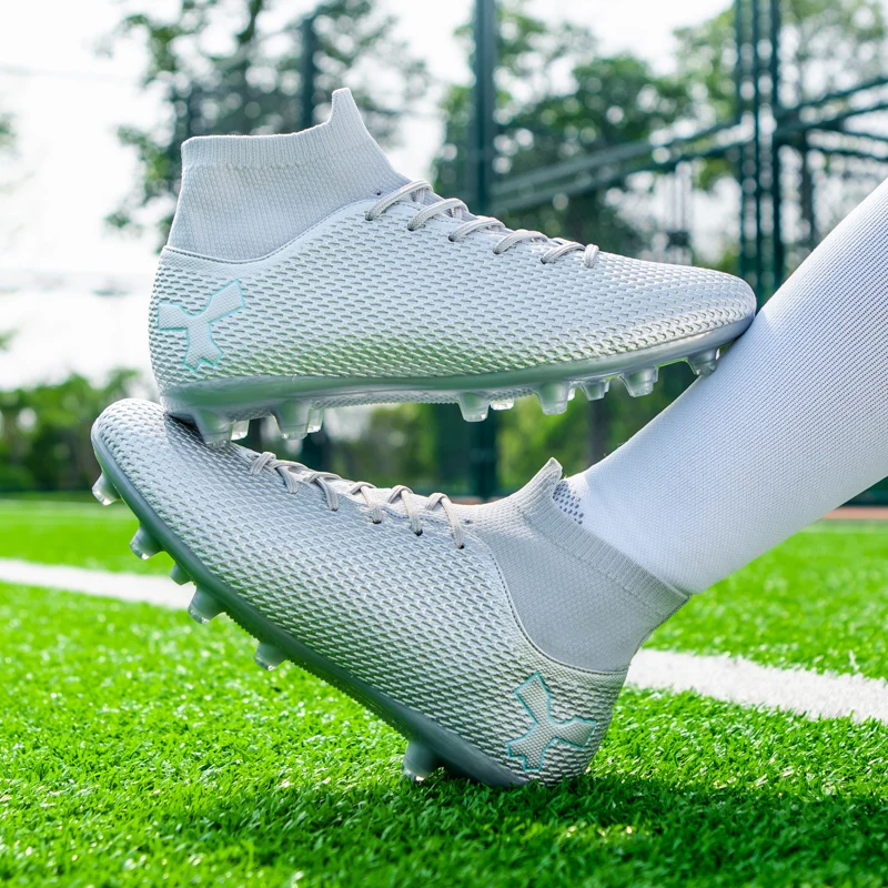 Качествена футболни обувки, футболни обувки, Messi Здрави, леки и удобни футболни обувки Улични оригинални маратонки за мини-футбол с шипове на Едро