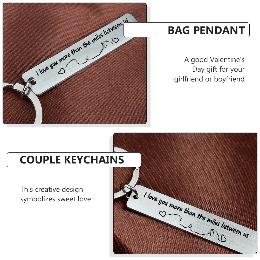 Ключодържател в Деня на Св. Валентин, Метален пръстен, Креативни вериги, Подарък за любителите на неръждаема стомана