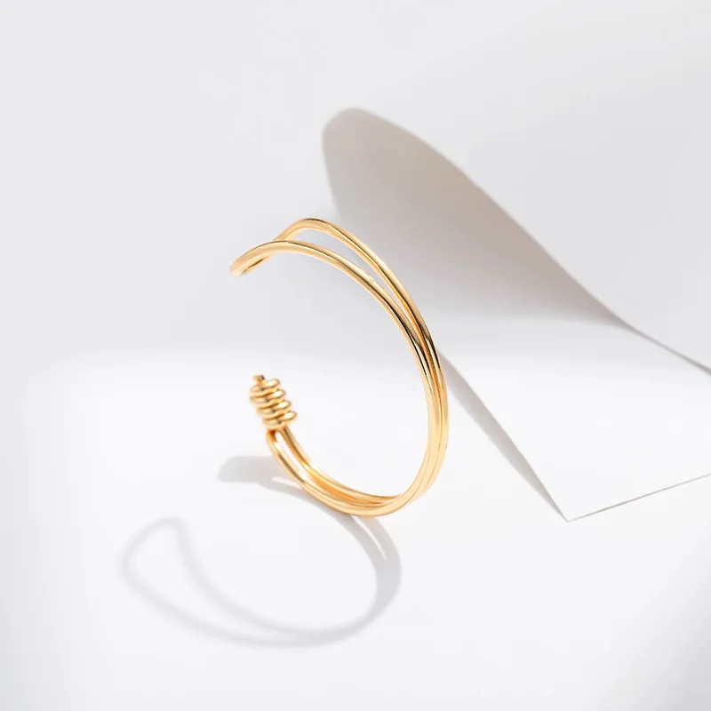 Креативен женски минималистичен гривна с геометричен дизайн и регулируем отвор За модерните женски накити