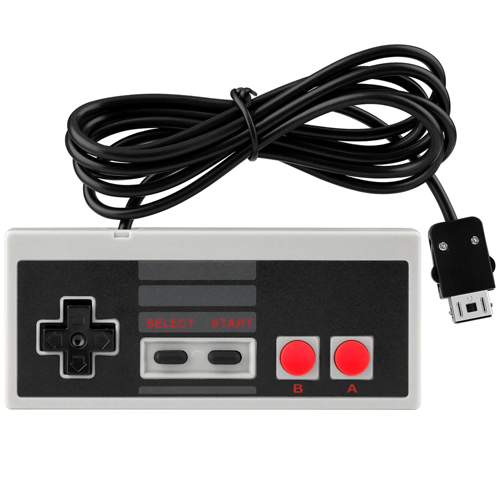 Луксозен 6-крак Кабелна гейм контролер, игри геймпад за Nintendo NES Mini Classic Edition, игри и джойстик